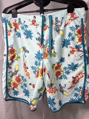 Retro DC Comics Batman & Robin Swim Trunks Men’s Medium Tropical Board Short